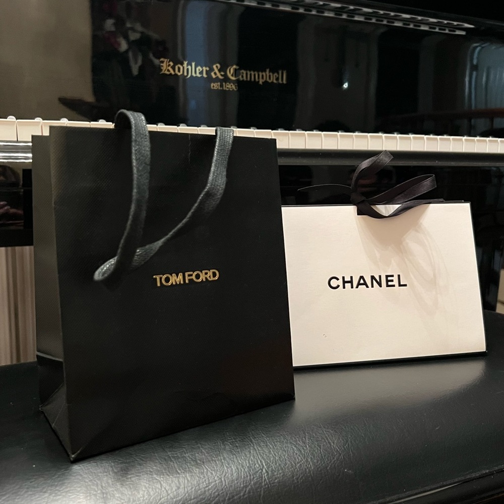 Tom Ford / Chanel 2 Pc. bundle Shopping Bags